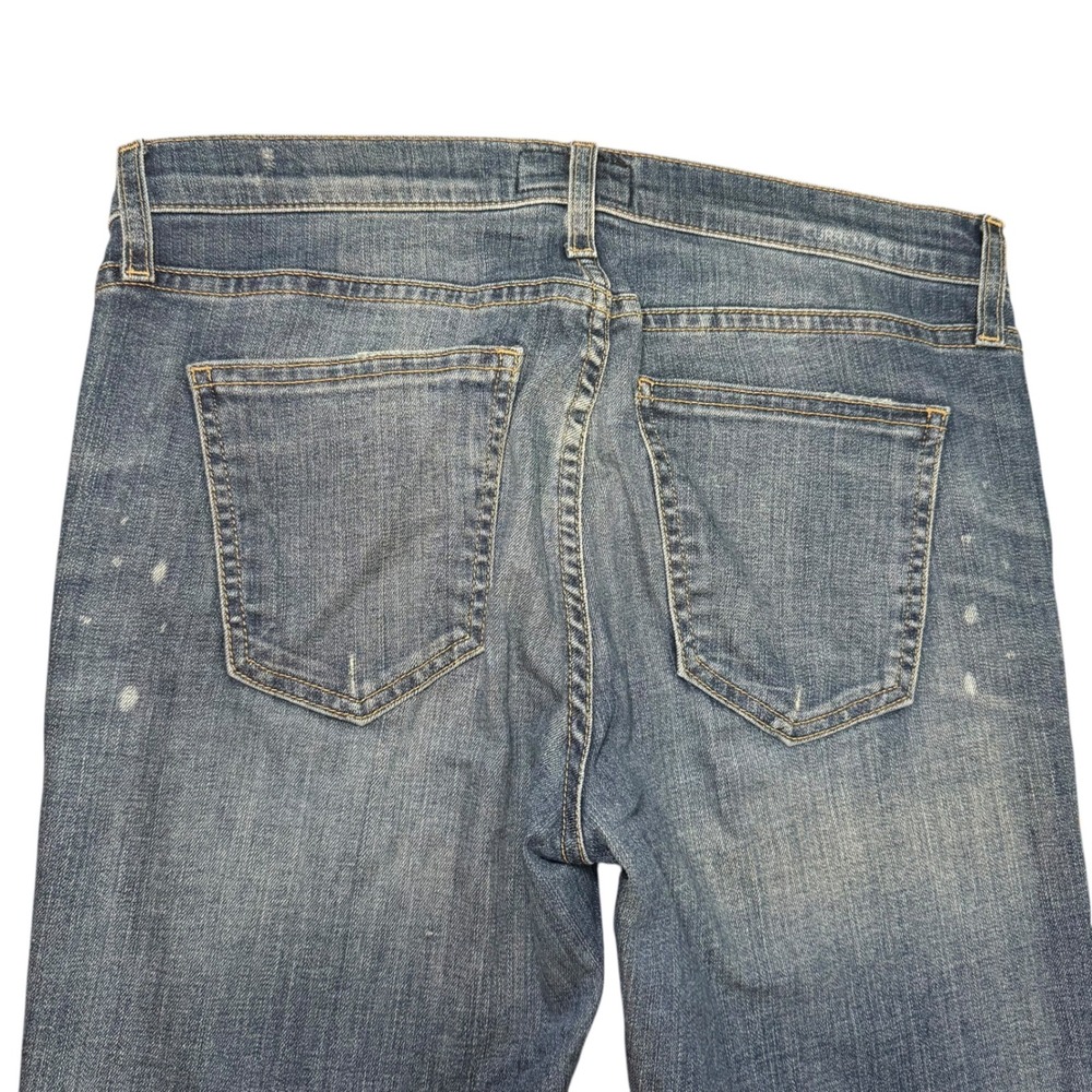 Current/Elliott Distressed Denim Jeans Women's Size 28 Ripped Knee Dark Wash - Picture 6 of 11